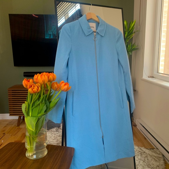 MONKI Blue Autumn/Spring Coat - Picture 2 of 5
